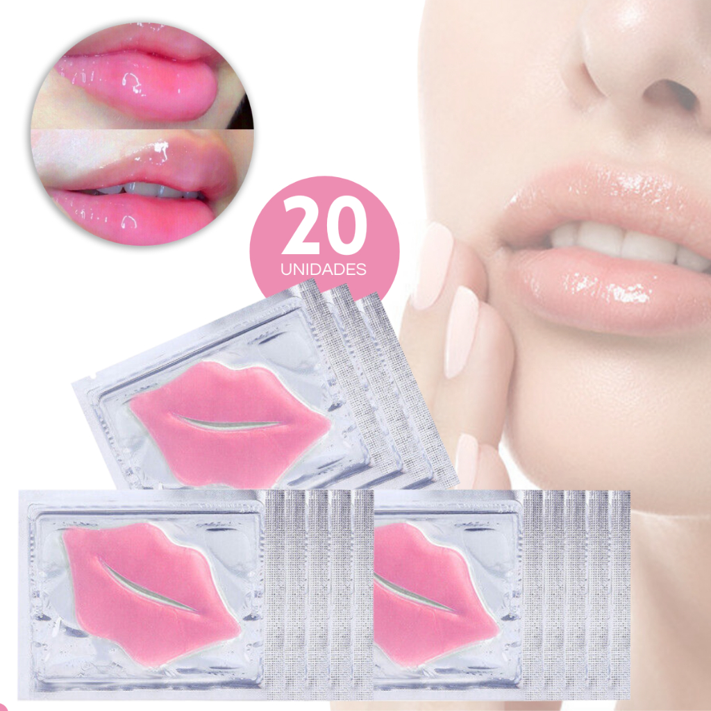 Máscaras Labial Hidratante Colágeno Boca Nutritiva 20 Und