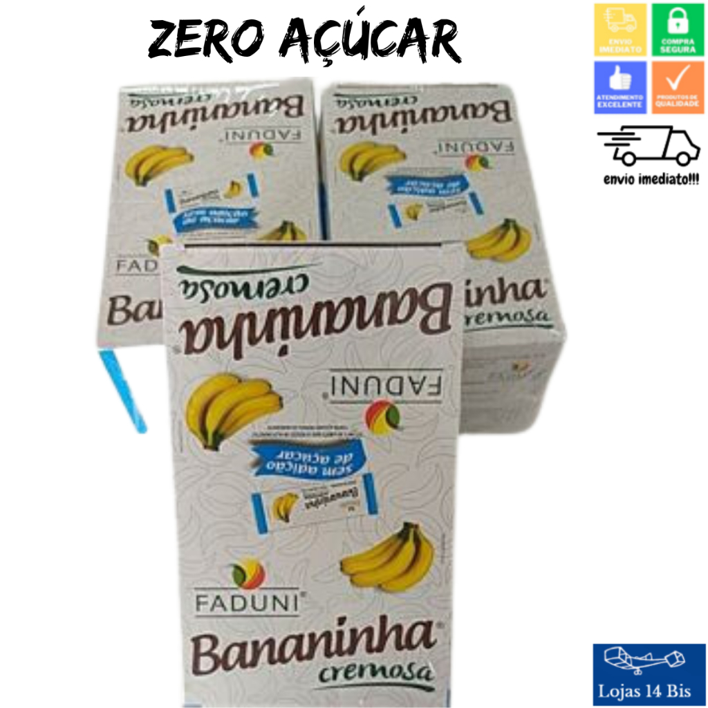 Bananinha Paraibuna sem Açúcar Caixa 920g