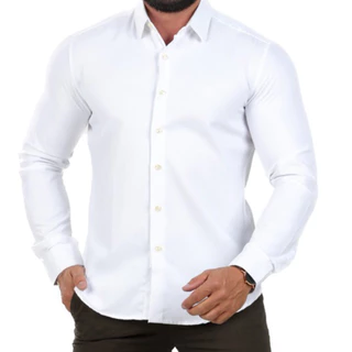 Camisa Basica Slim Fit Super Oferta cores lisas social Manga longa Masculina Passa fácil Envio Imediato