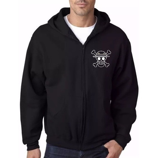 Blusa Moletom De frio com Zíper One Piece Anime