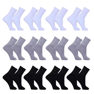 Kit 18 Pares Meia Adulto Masculina Esportiva Cano Alto Algodão