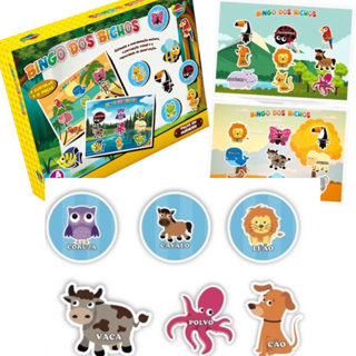 Bingo dos Animais, Multicor, Toyster : : Brinquedos e Jogos