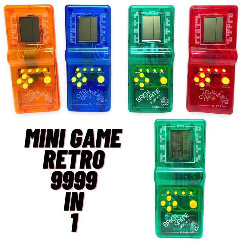 Kit 3 Super Mini Game Portátil 9999 Em 1 Game Antigo Retro
