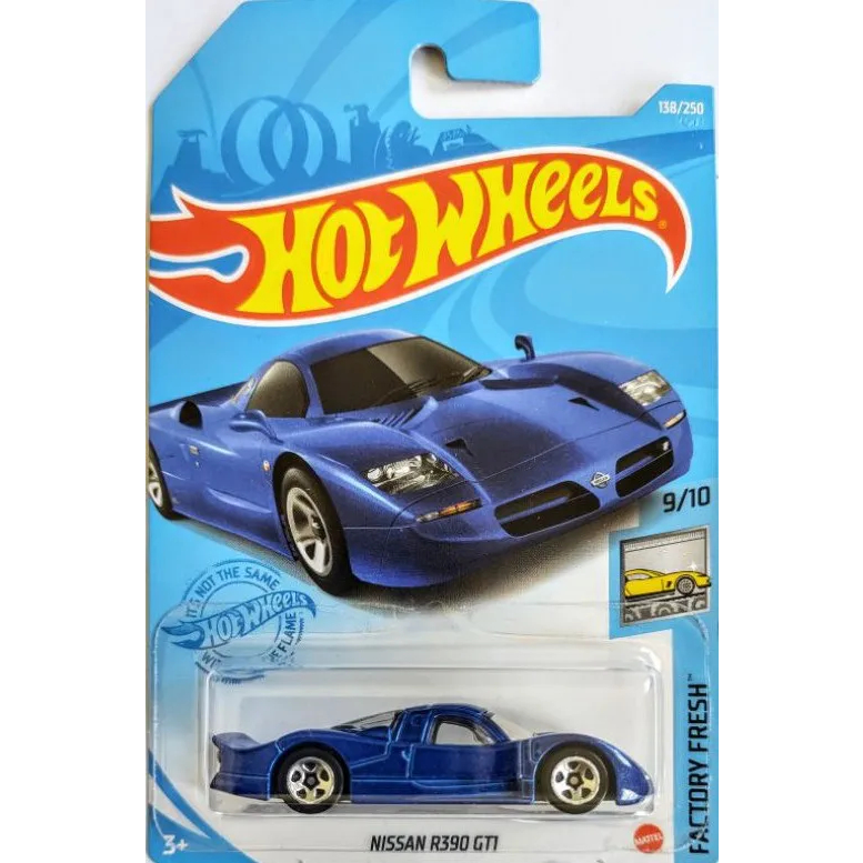 Hot Wheels Nissan R390 GTI – Factory Fresh 9/10, Short Card, Blau, Mattel 2021