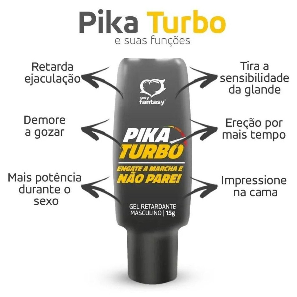 Retardante Da Ejaculação Precoce Masculina Retarde Gel PIKA TURBO SEXY FANTASY SEX SHOP