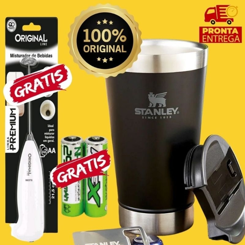 Copo T Rmico Com Tampa E Abridor Ml Cerveja Caf Inox Beer Cup Gelada Quente Caneca Shopee