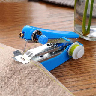 Mini Máquina de Costura 9cm Manual Portátil de Mão Spring Come