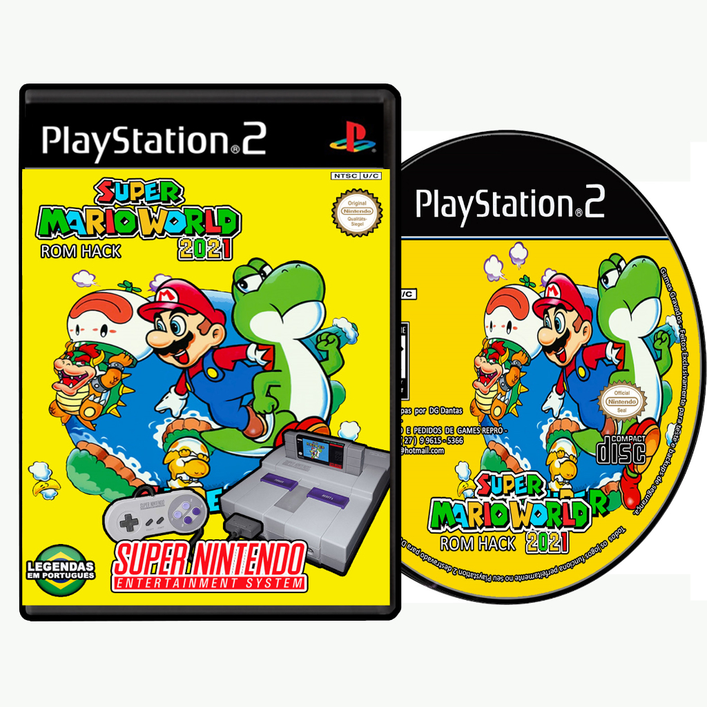 Super Mario World 2021 Room Hack Português Repro Ps2 / Retro patch Play 2 Dvd Iso Faz a Boa!