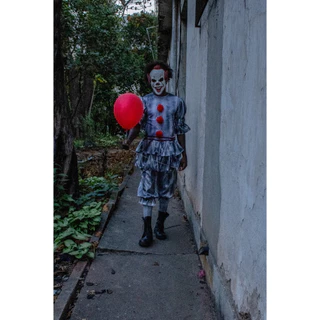 It a Coisa Masculino Fantasia Cosplay com Máscara Palhaço Assassino