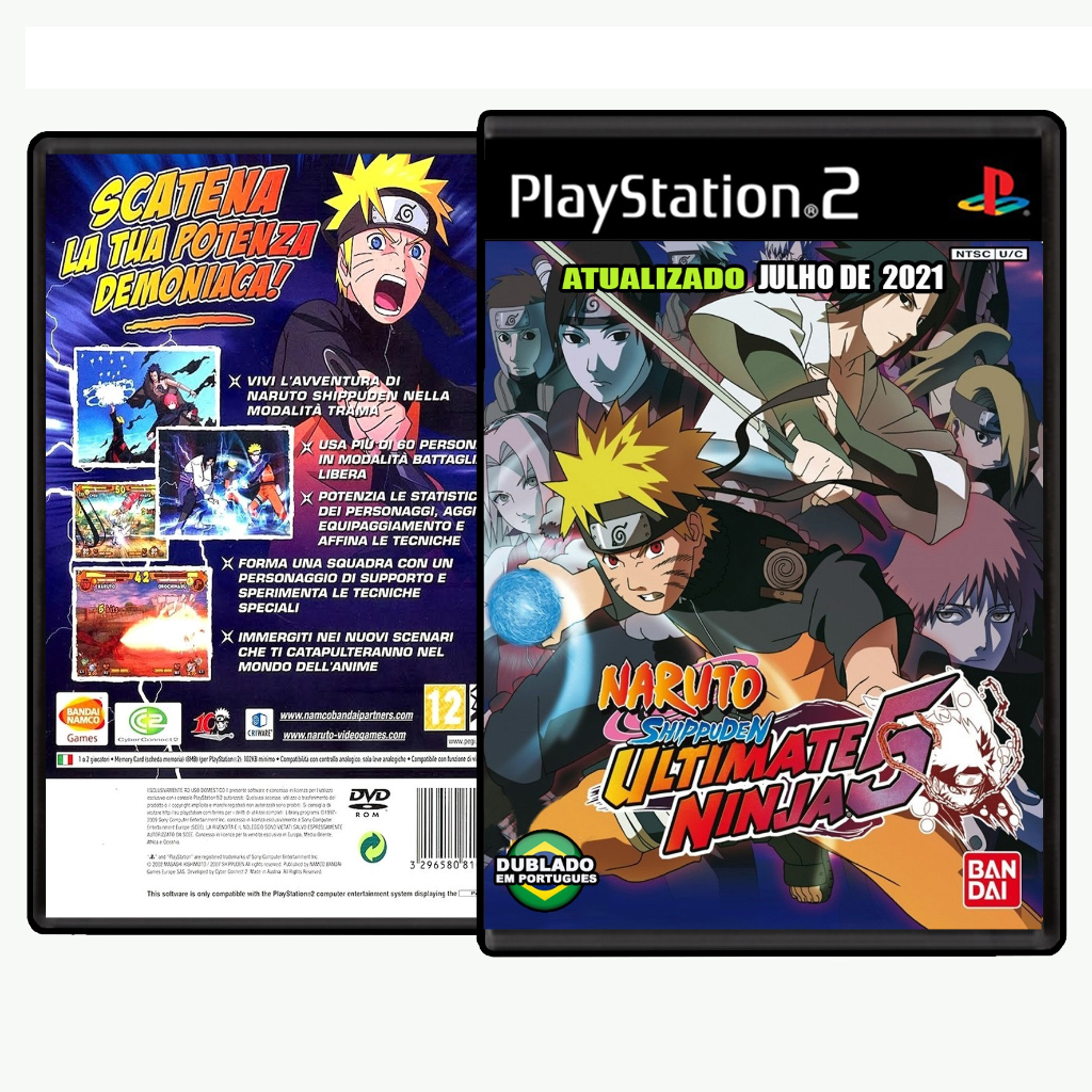 Naruto Shippuden: Ultimate Ninja 5 PS2 ISO Traduzido PT-BR +