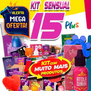 Kit sex shop 15 Produtos especiais eróticos - top gel sexy lubrificante intimo anal e outros