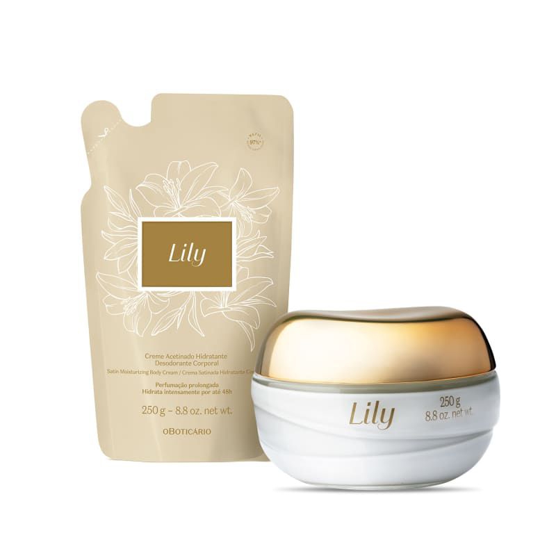 Combo Lily Creme Acetinado+Refil