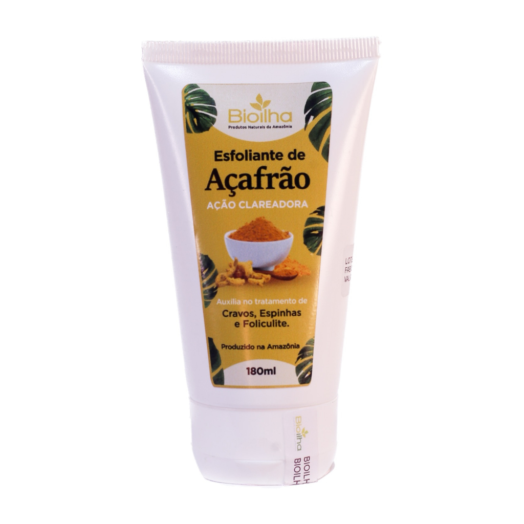 Esfoliante de Açafrão - Foliculite, Clareamento, Trata Acne, Espinhas 180ml
