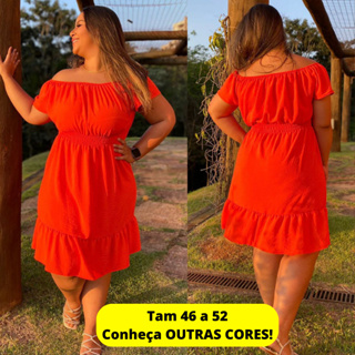 Vestido Plus Size Vermelho em Oferta