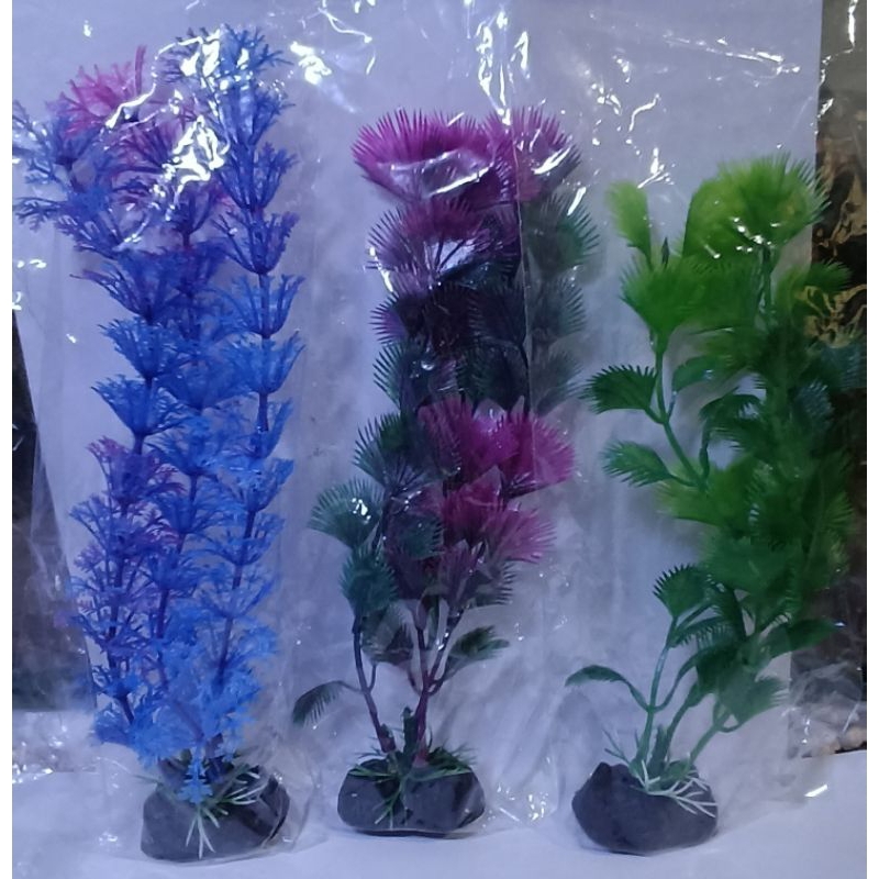 Planta artificial 17 cm SKRw, Planta para aquário