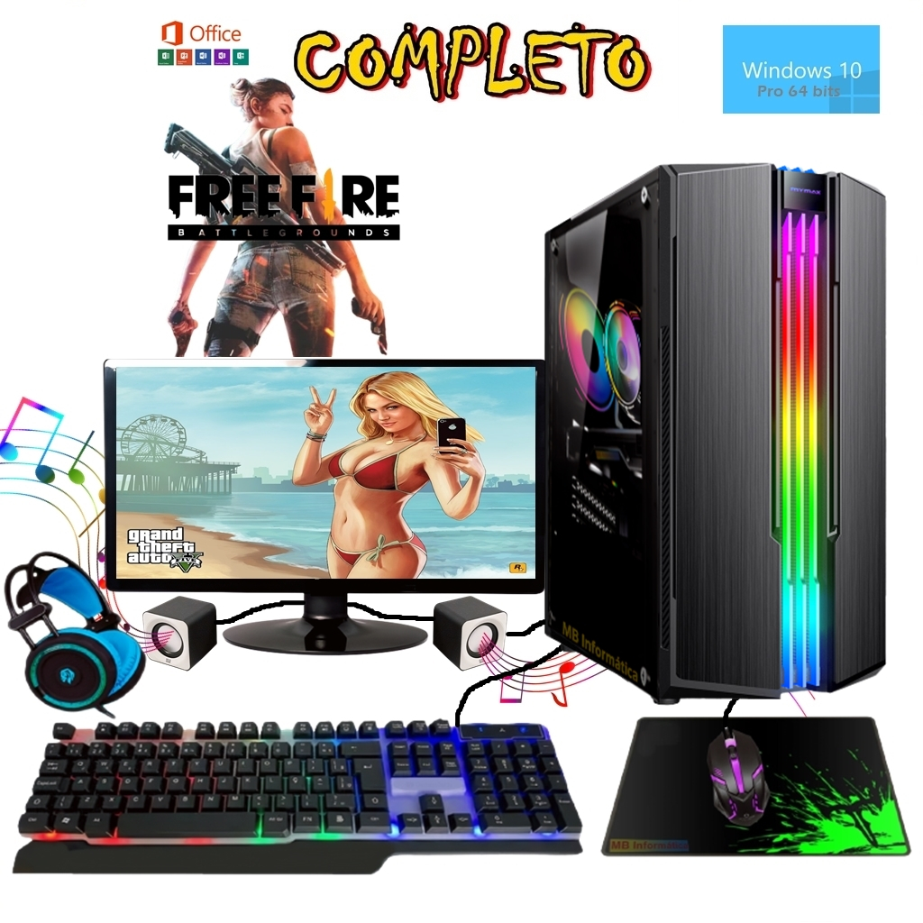 Pc Completo Gamer Imperiums + Brindes + Wifi + 1000 Jogos