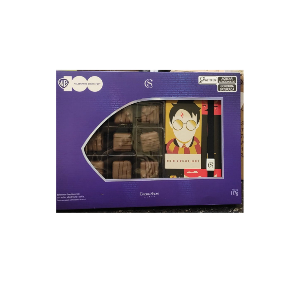 Chocolate com Caderno Harry Potter - Cacau Show | Shopee Brasil