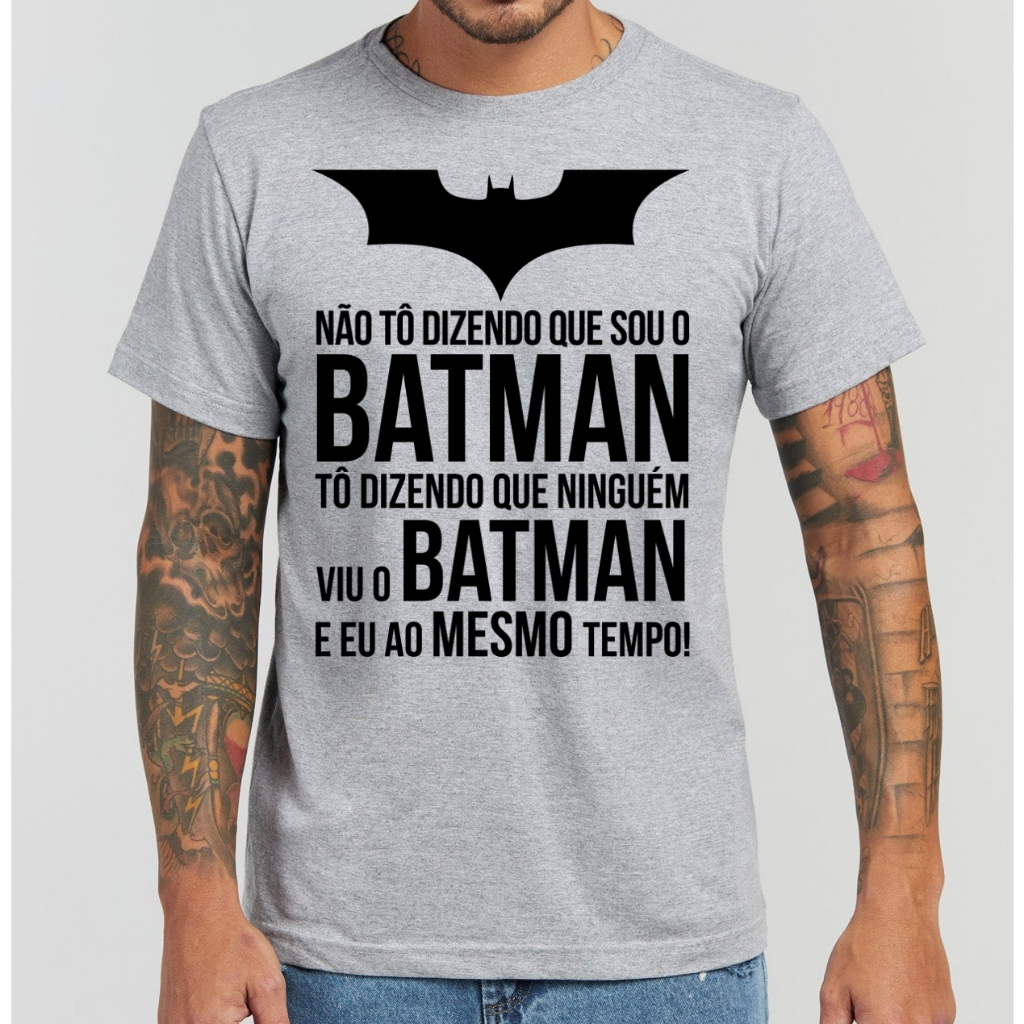 Camiseta Camisa Não Sou O Batman Joker coringa liga da justiça Anime Nerd Geek Filme série desenho