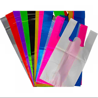 Sacola Plastica Color Reforçada 1Kg - Escolha Cor e o Tamanho