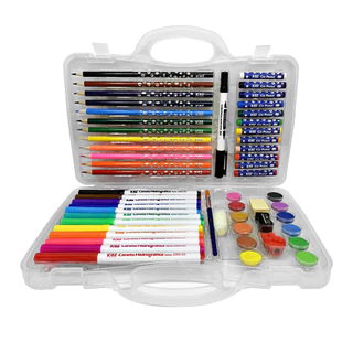 Maleta De Pintura Infantil Kit Artístico C/ 54 Peças