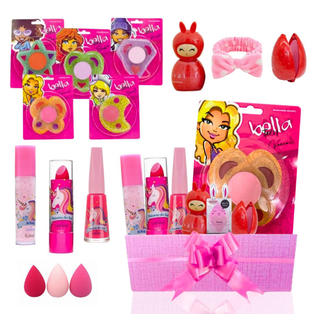 Kit de 3 Esponjas para Maquiagem Barbie KIT