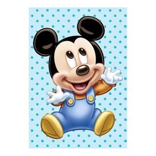 PLACA QUADRO DECORATIVO KIT 3 PEÇAS 20X30 INFANTIL BEBE MICKEY