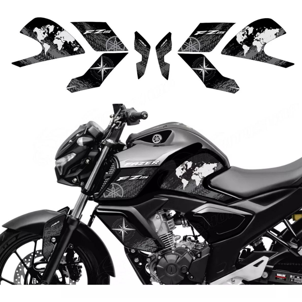 Kit Adesivos da Carenagem da Fazer FZ15