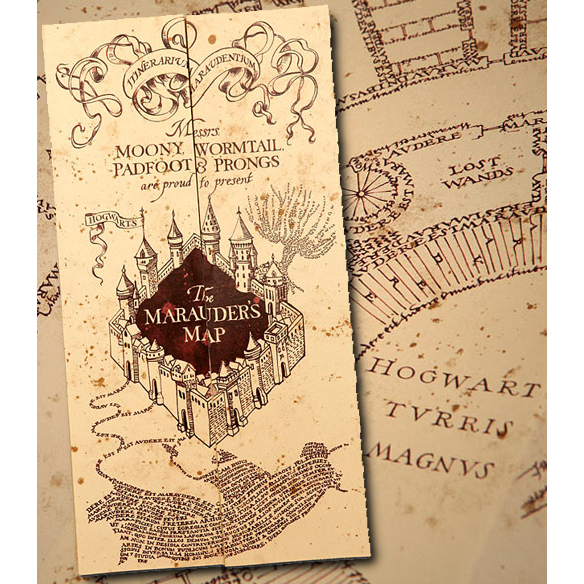 Varinha Harry Potter - Luxo a. Dumbledore + Mapa do Maroto + Carta +  Bilhete + Feitiços