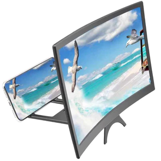 Ampliador De Tela Lente De Aumento Lupa Zoom Curva 3d Para Celular 12 Polegadas Filmes
