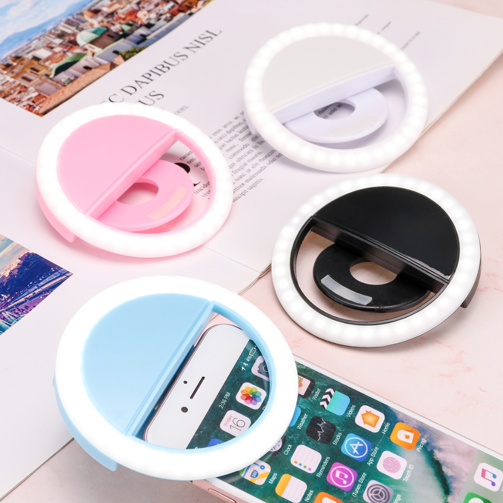 Anel de Led Luz para Selfie Ring Light Flash para Celular Universal