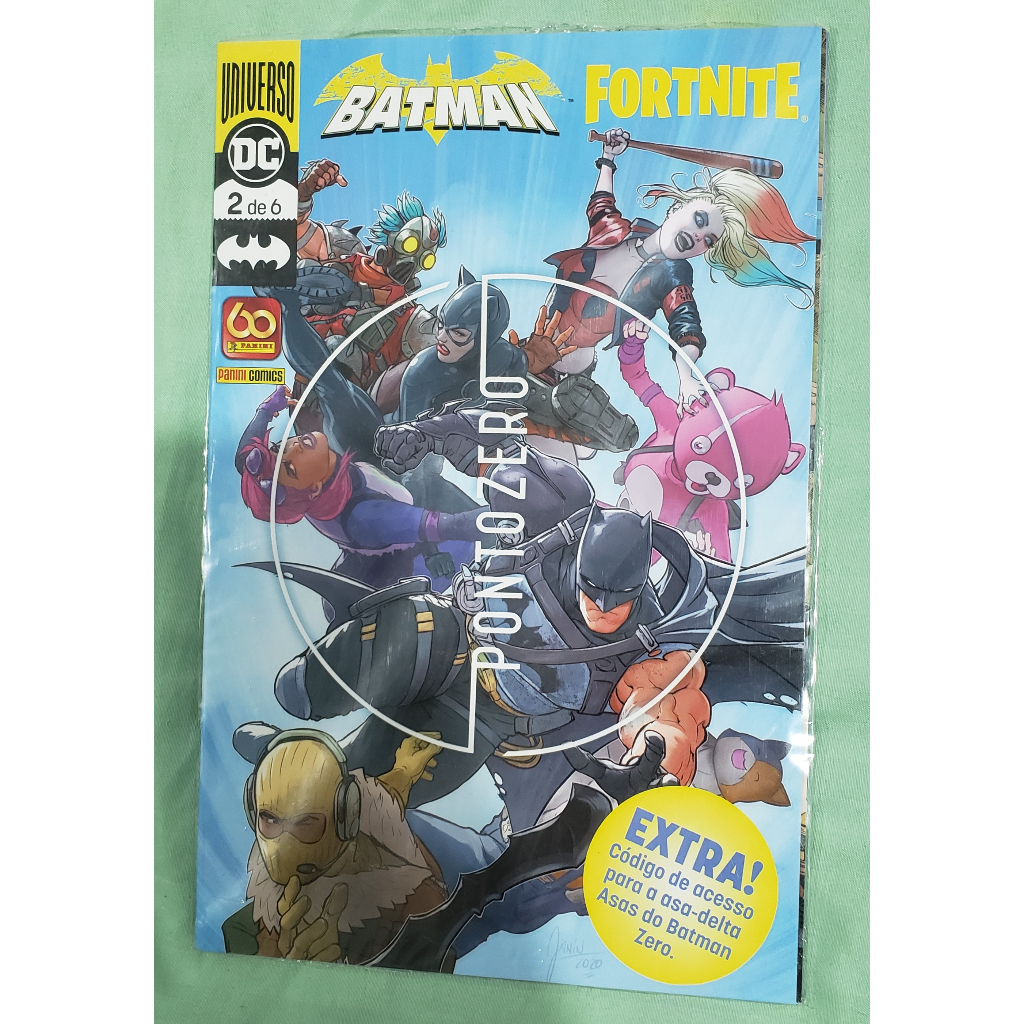 Batman Fortnite ponto zero com código edições 1, 2, 3, 4, 5, 6 HQ DC Panini