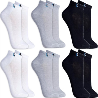 Kit 6 Pares Meias Lupo Soquete Cano Curto Baixo Algodão Meia Masculina Feminina Original