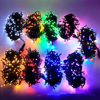 Pisca Pisca Arroz Colorido Natal Enfeite Iluminação Festa 100 Lâmpadas 4.50m