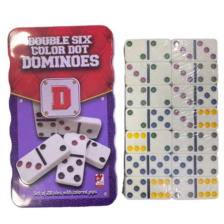 Jogo Domino Mexicano Double12 Colorido 91 Pedras Melanina