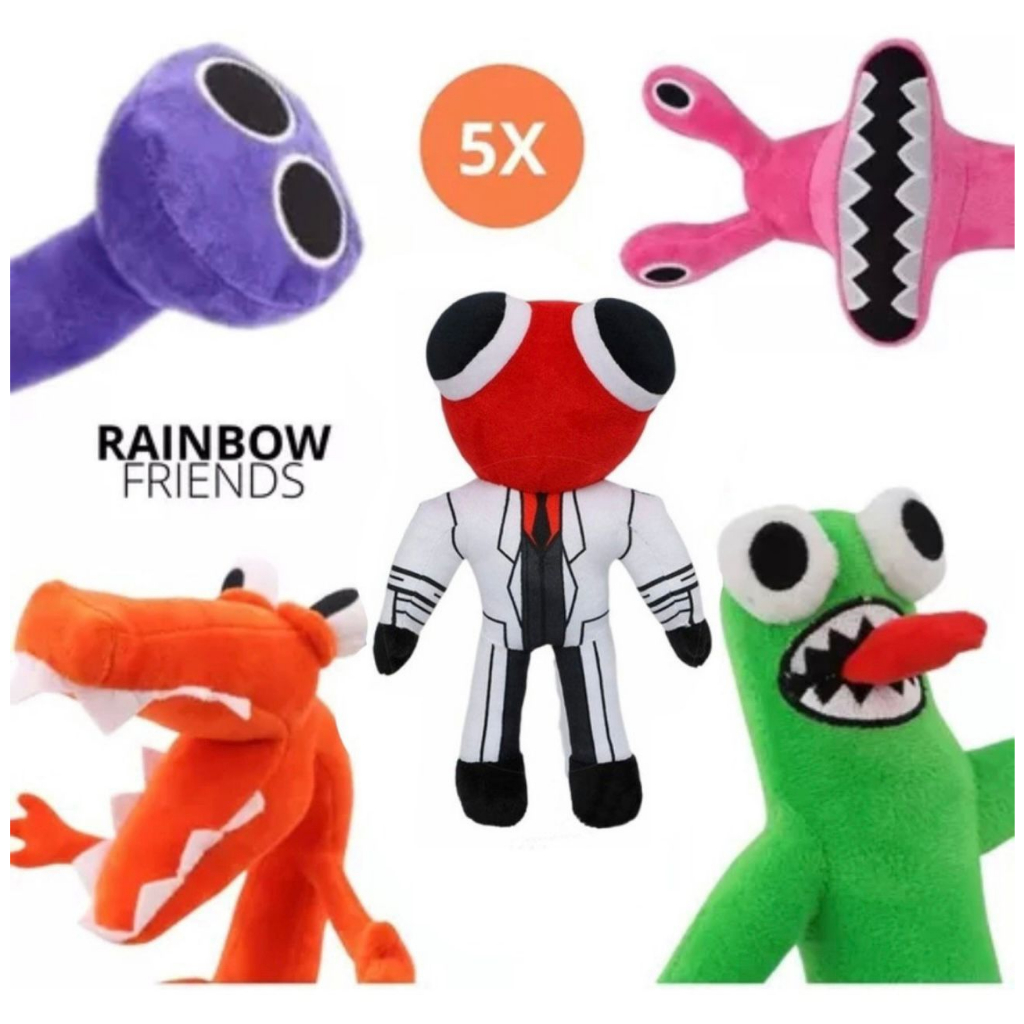 Roblox Rainbow Friends Jogo Boneca Rainbow Vilão Rainbow Amigos Brinquedos  de pelúcia U