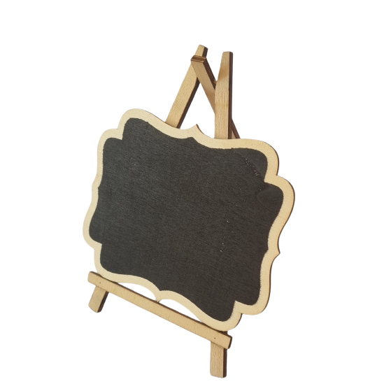 Lousa Tripé MDF 15x20cm 01 Unidade Lousa Decoração Festas Ca