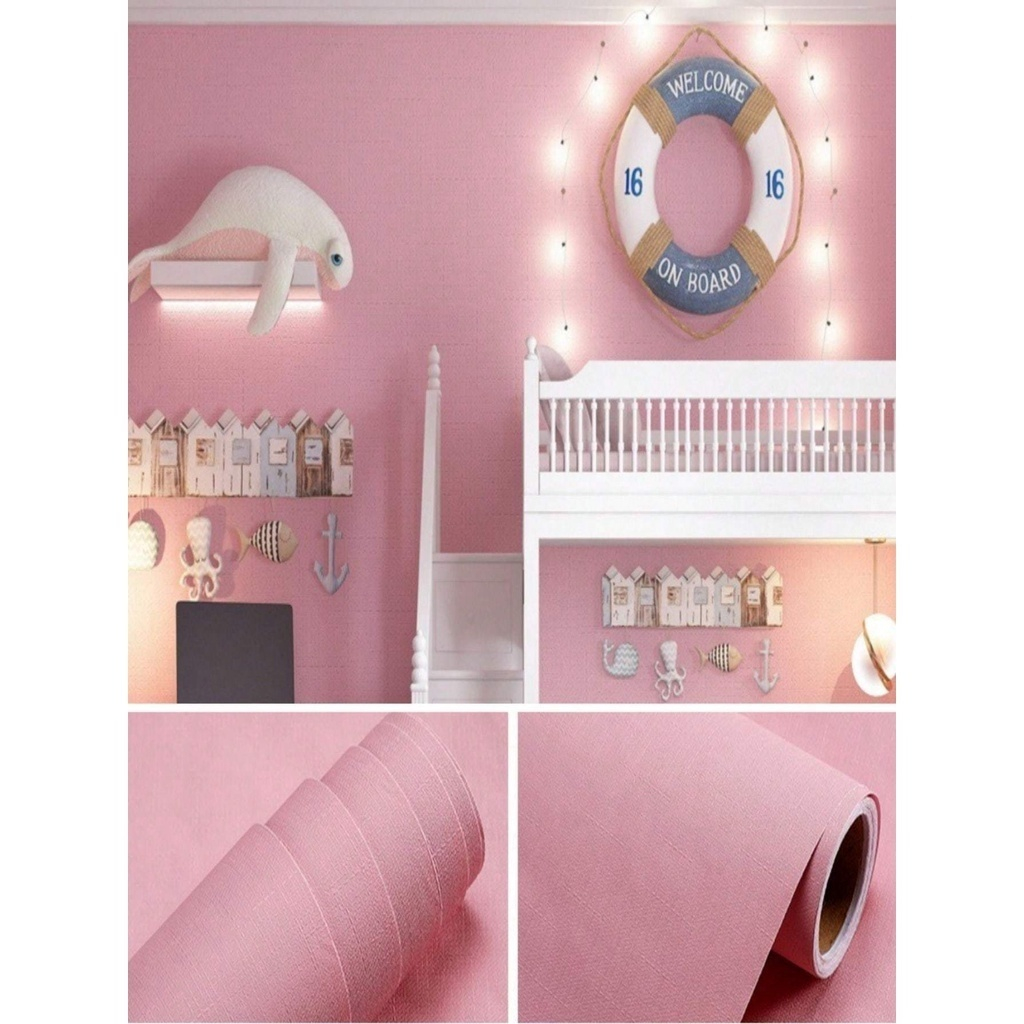 Papel de Parede Premium 5m*45cm Colorido Texturado Adesivo Autocolante ...