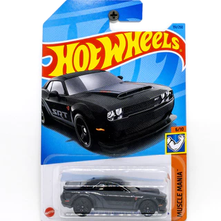 Hot Wheels '18 Dodge Challenger SRT Demon (Preta) - Lote M 2023