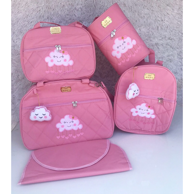 Lancheira Térmica Chuva de Amor Quadrada Pink - Maloa Store - Bolsas,  Necessaires, Produtos de Viagem e Maternidade!