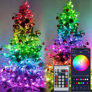 Pisca Pisca De Led Luzes De Natal 166 Leds 5m/10m/20m Com Controle Ou Celular