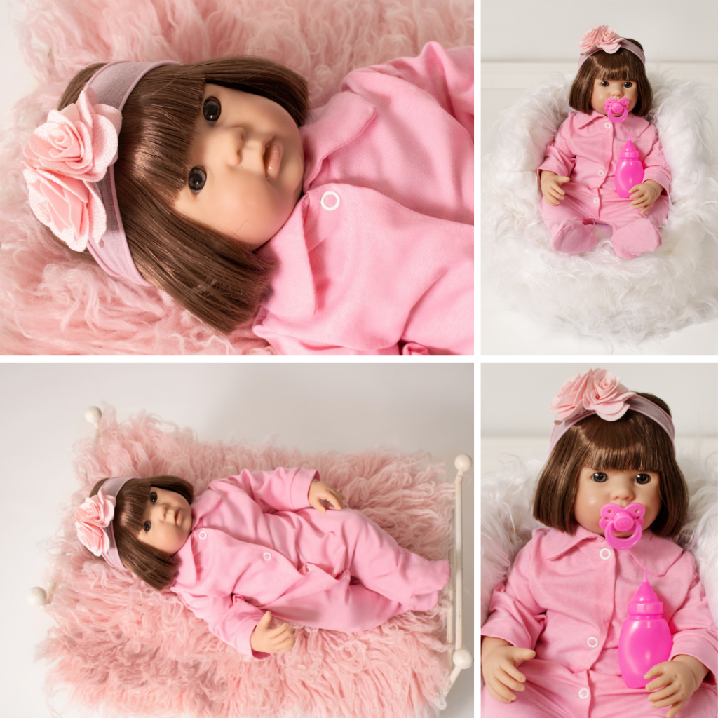 Boneca Bebe Reborn Princesa 100% Silicone Real C/ Acessórios - R$ 169,9