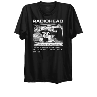 Camiseta Banda Radiohead 100% algodão