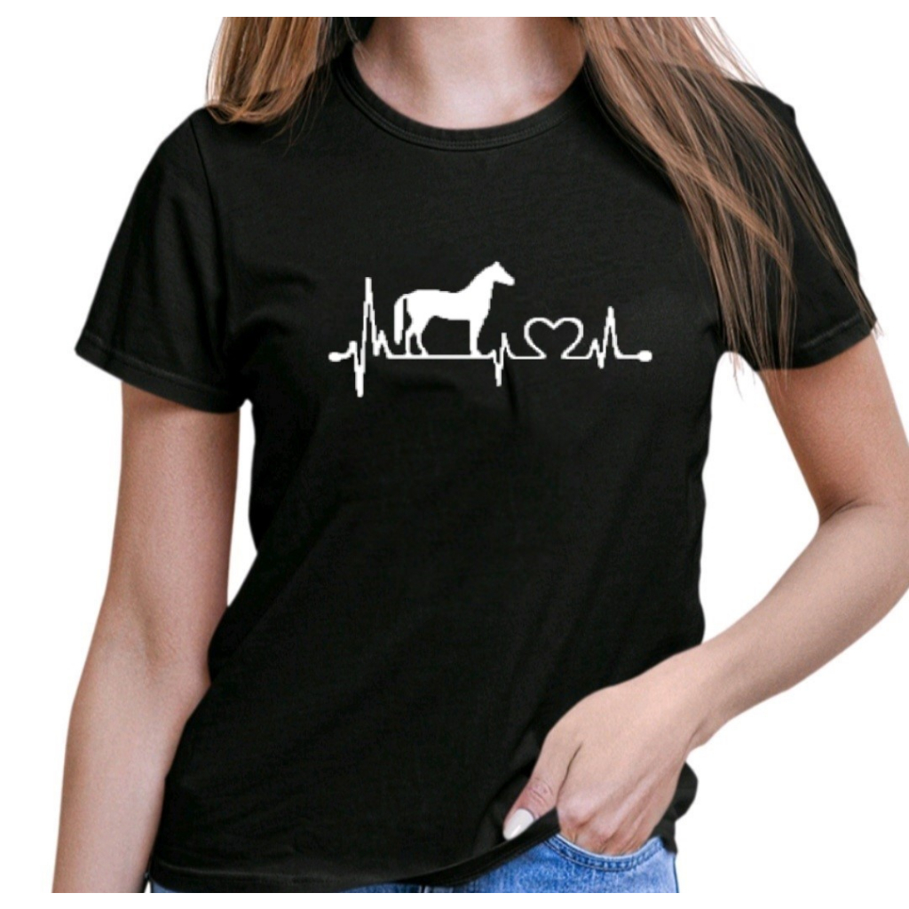 T-SHIRT CAVALOS CORACAO - BEGE, Atacado Tshirt