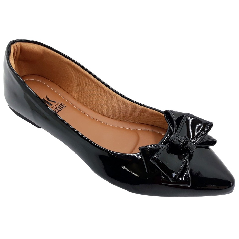 Sapatilha Feminino Mule Sapato Bico Fino Mocassim Rasteirinha Feminina  Casual Confortável Leve Preto Molec