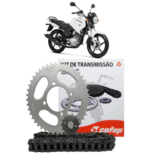 Kit Relação Transmissão Tração Yamaha Ybr Factor 125 2003 à 2016 Original Cofap