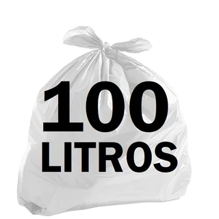Saco de lixo 100 Litros Branco hospitalar 100 unidades direto da fábrica