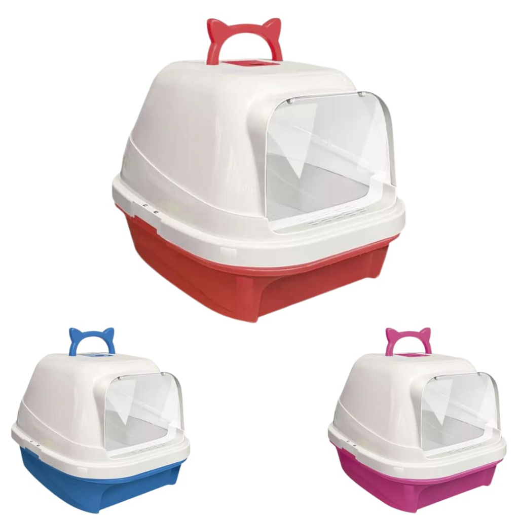 Caixa de Areia Banheiro Fechado Para Gato Toalete Higiênico Com Pá e Filtro Mec Pet