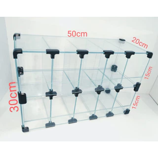 Baleiro e vitrine Expositor Em Vidro Promoção 0,50 X 0,20 X 0,15+0,15 em Oferta na Shopee