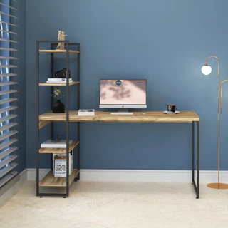 Mesa c/Estante Alta 150X64X147cm C/04 Prateleiras