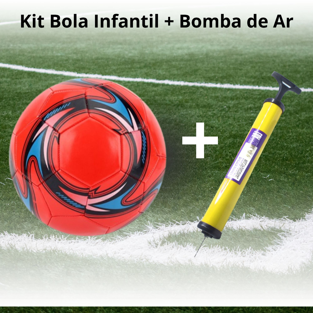 Kit Bomba De Ar Manual Inflar Com Bico Para Encher Bola cor aleatoria ...